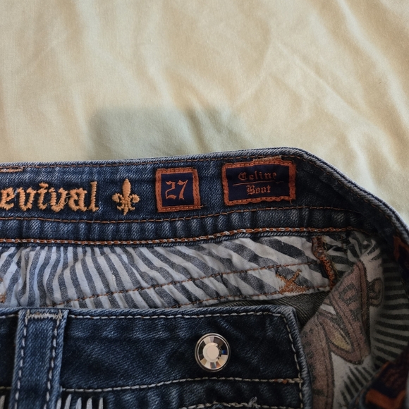 Rock Revival Women's Blue Jeans - Picture 3 of 10
